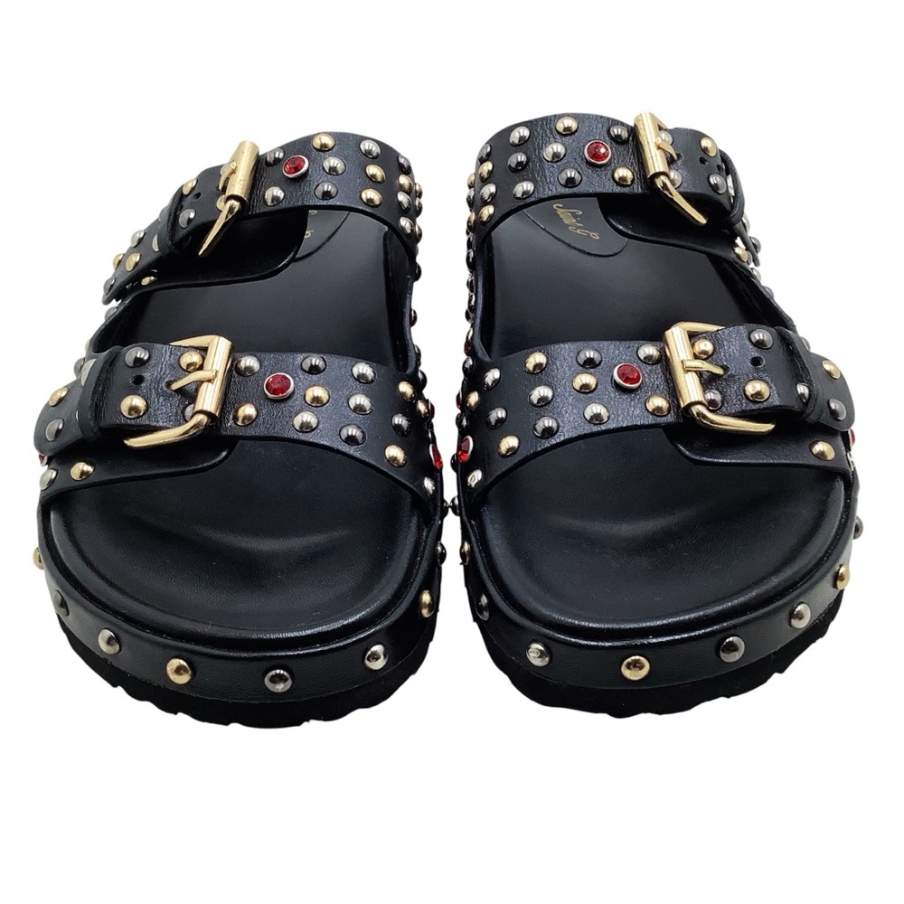 🆕{SaintG} Chloe StuddedDouble Buckle Sandal - Picture 11 of 13